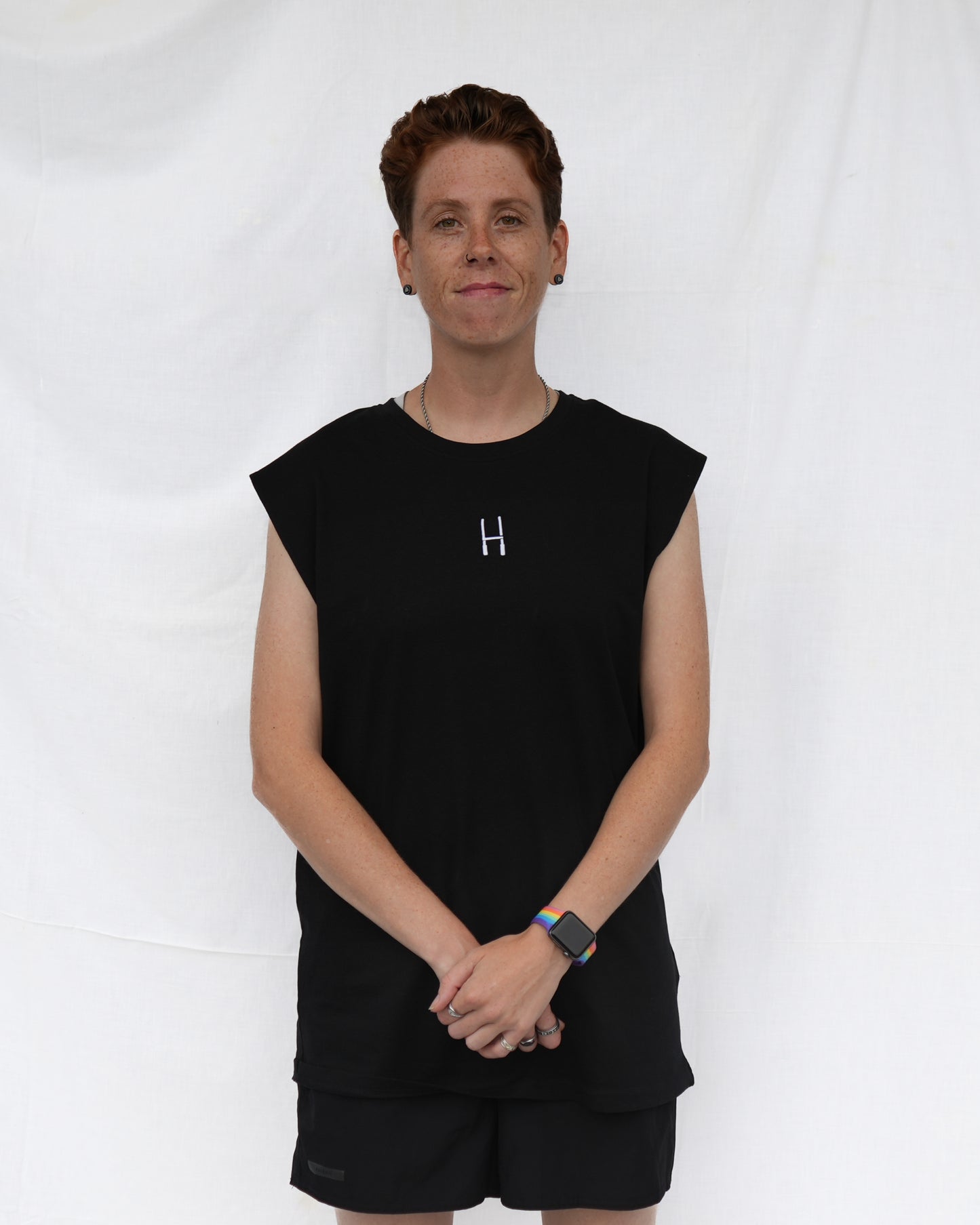 Sleeveless Tee - Black NEW