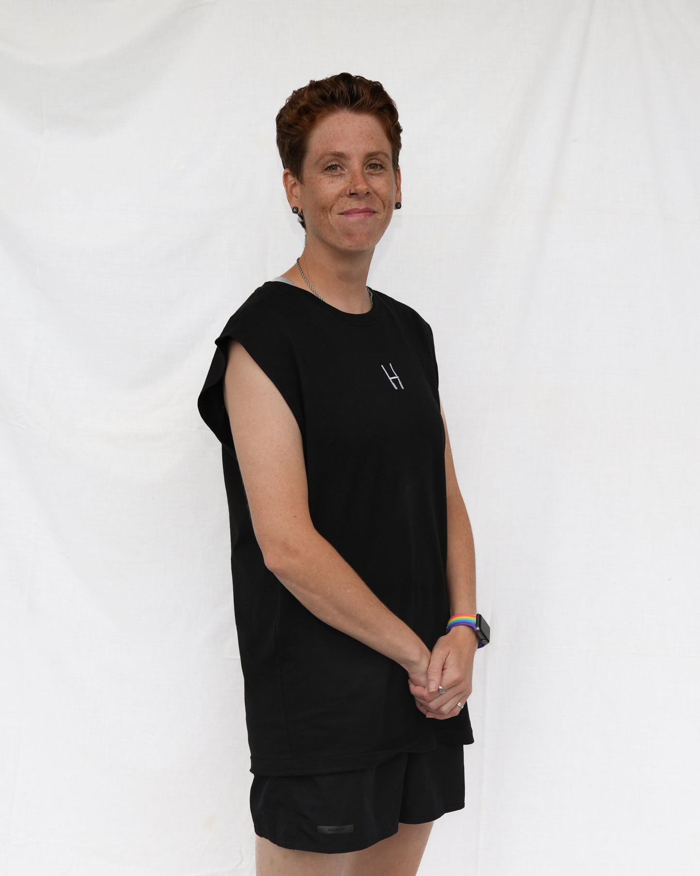 Sleeveless Tee - Black NEW