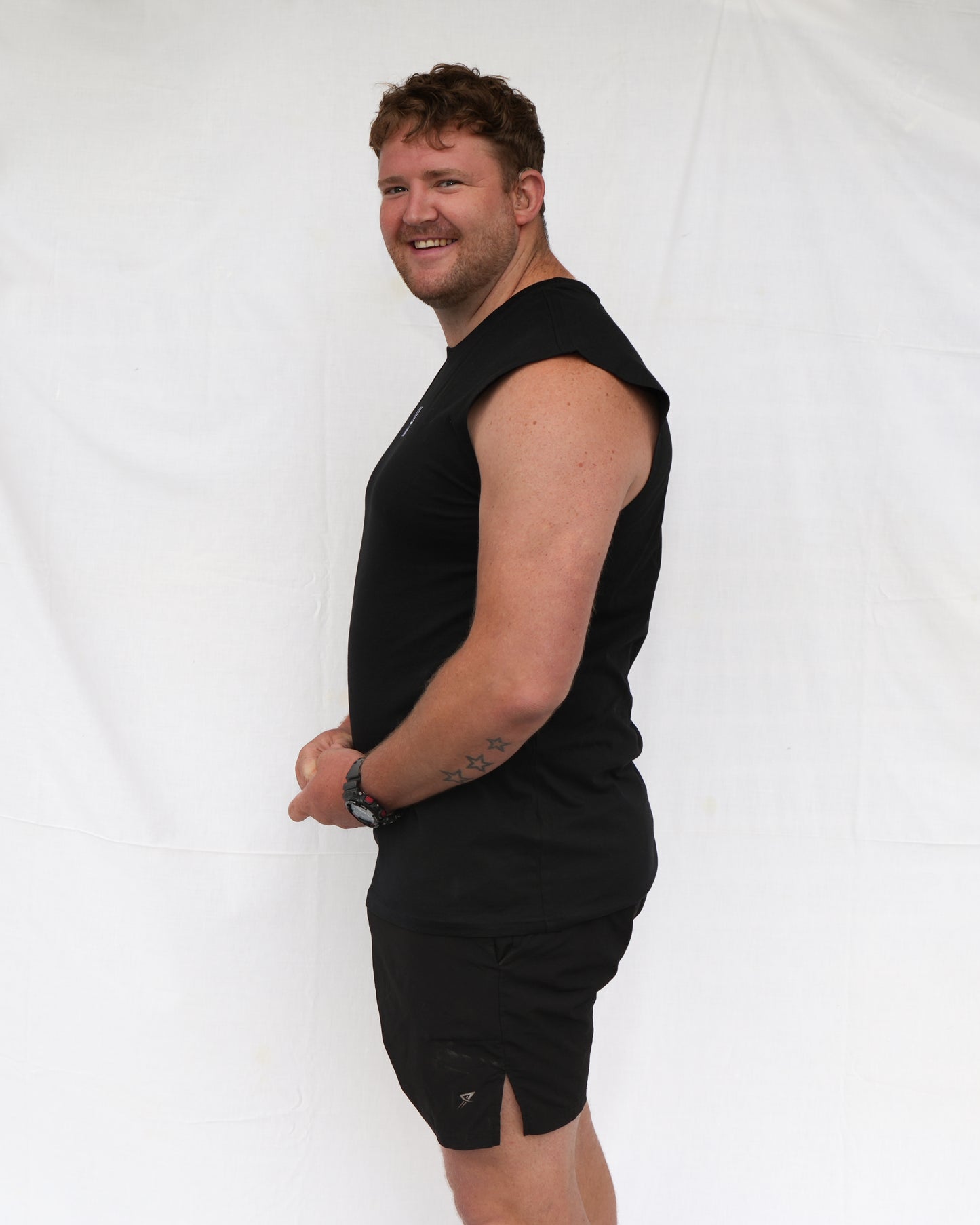 Sleeveless Tee - Black NEW