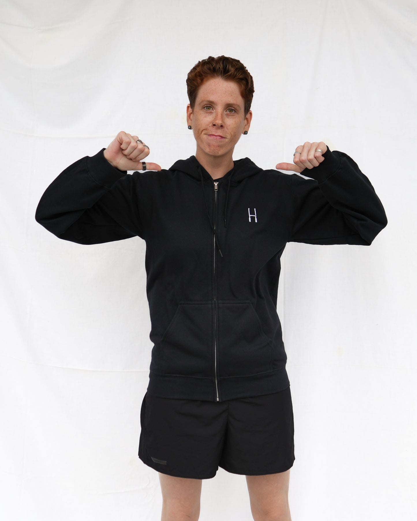 Essentials Zip Hoodie - Black