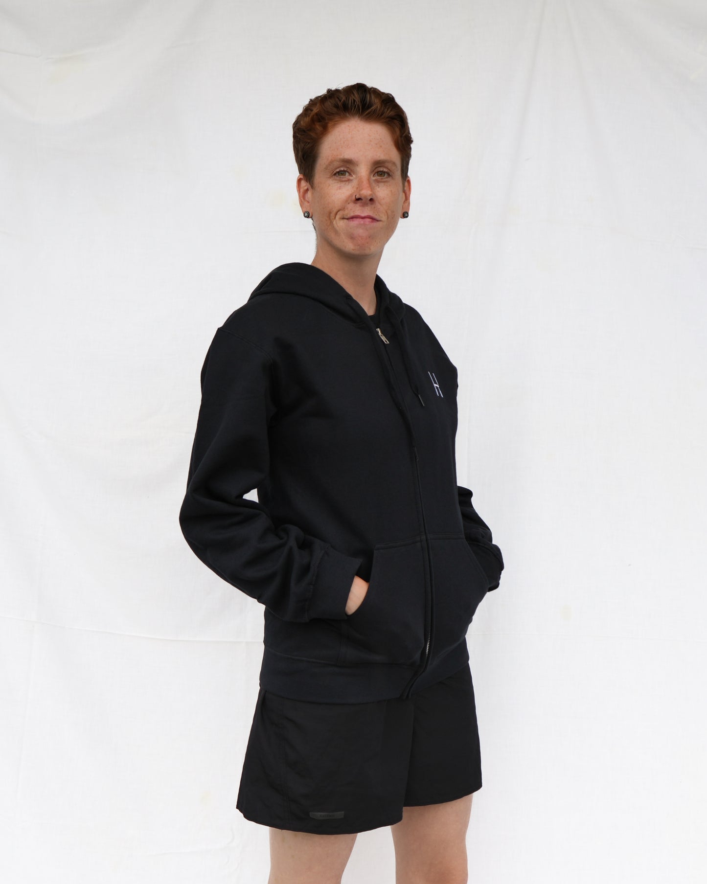 Essentials Zip Hoodie - Black