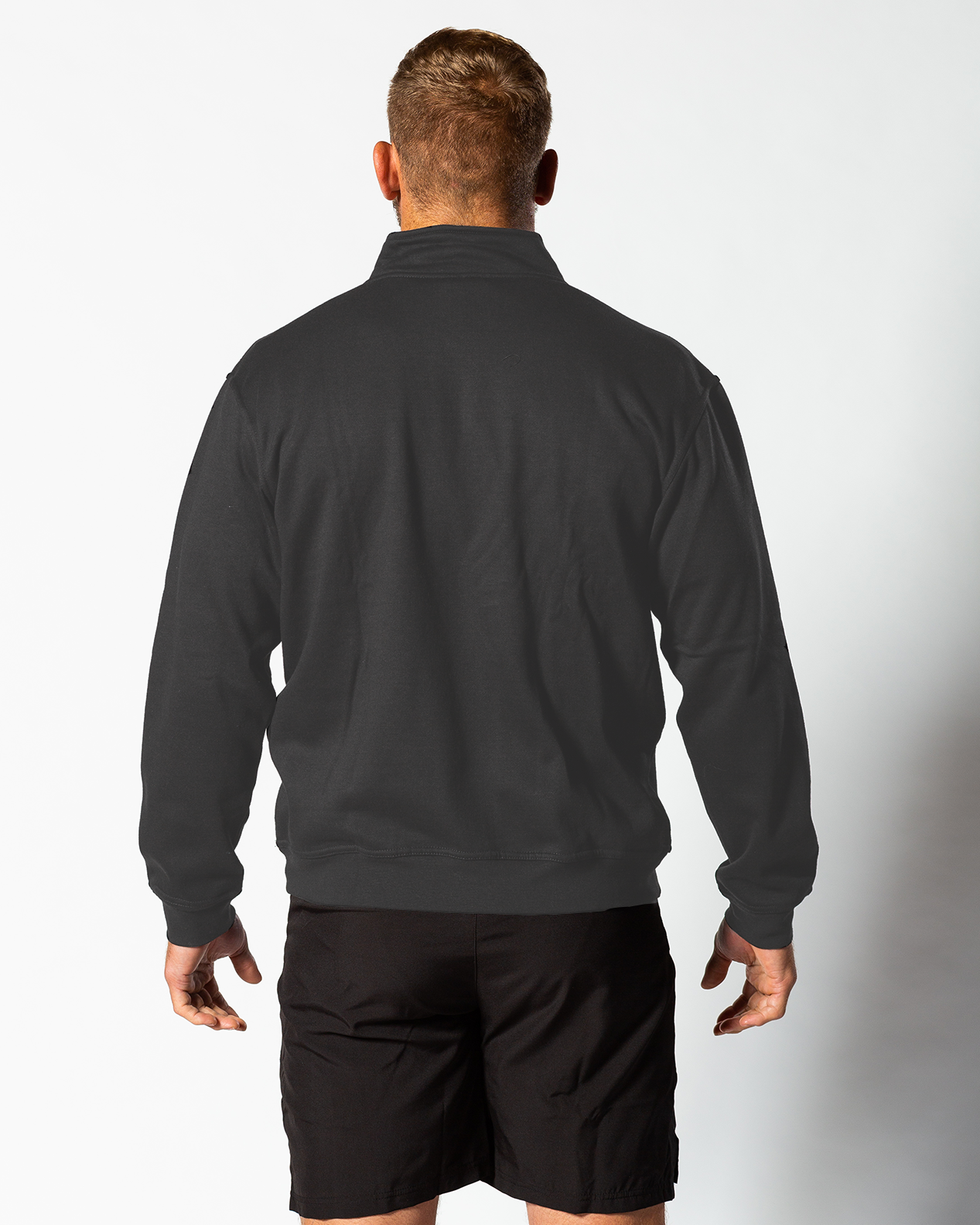 1/4 Zip Sweater - Grey