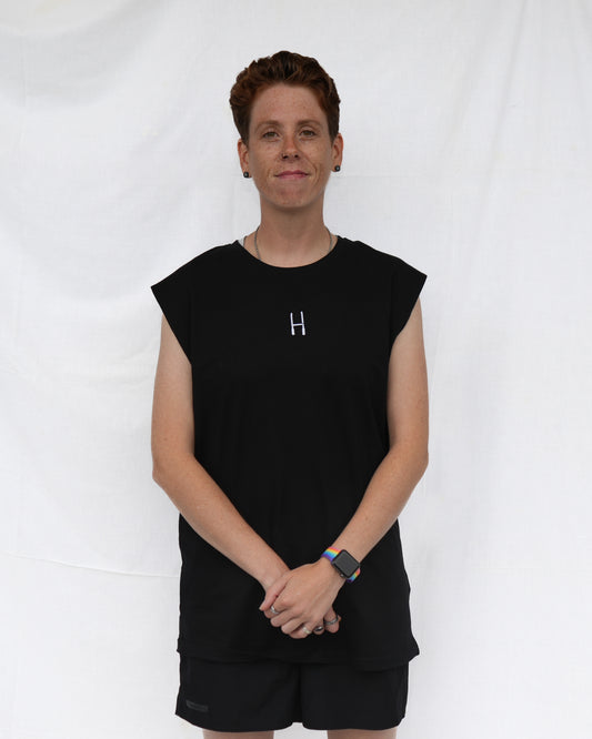 Sleeveless Tee - Black NEW