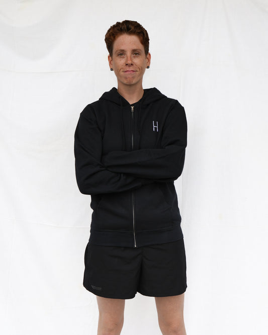 Essentials Zip Hoodie - Black