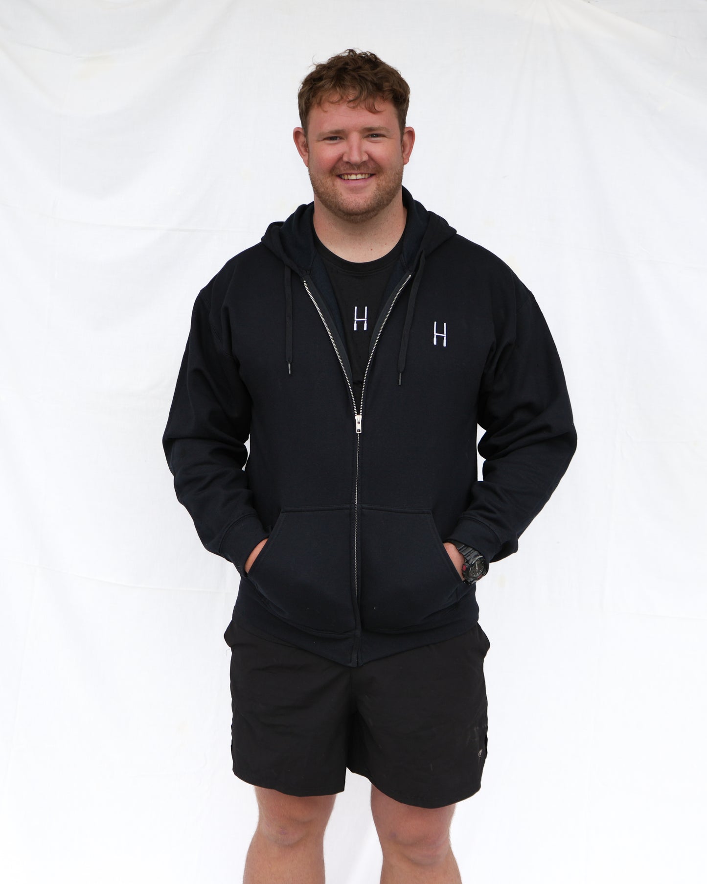 Essentials Zip Hoodie - Black